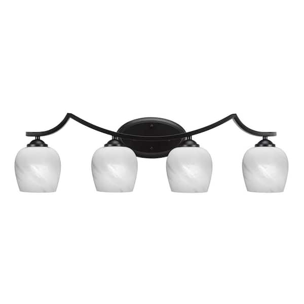 Unbranded Cleveland 8 in. 1-Light Matte Black Vanity Light