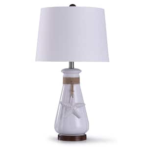 Serenity 26 in. White Table Lamp