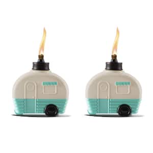 5.7 in. Table Torch Camper Blue (2-Pack)
