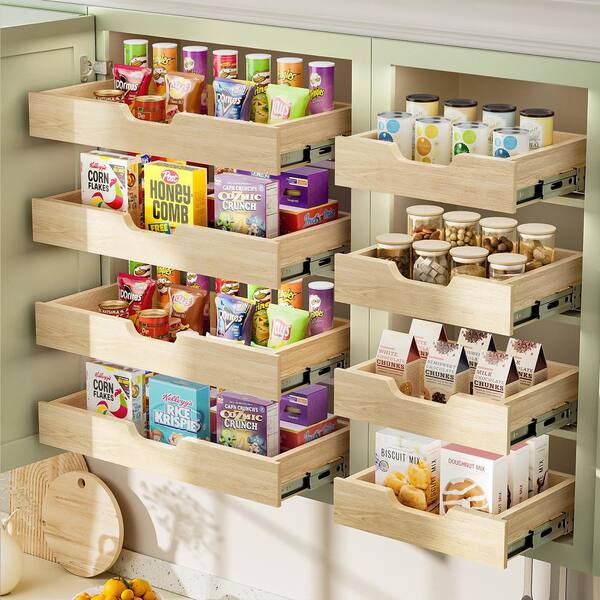 19.5 in. W x 11 in. D Soft Close Cabinet Pull Out Drawer for Kitchen Cabinets and Pantry