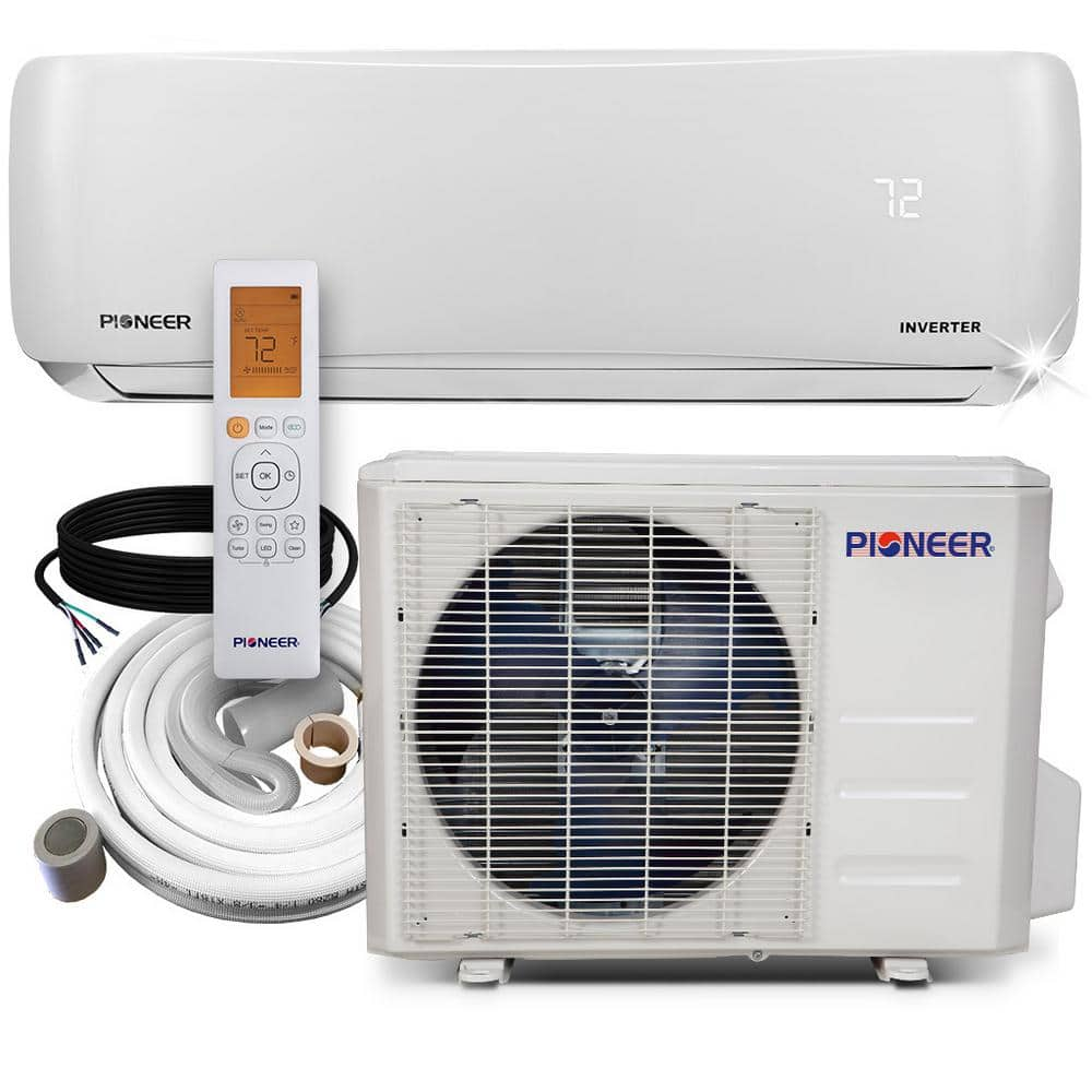 Pioneer 9,000 BTU 3/4 Ton 21.7 SEER2 Ductless Mini Split Air ...