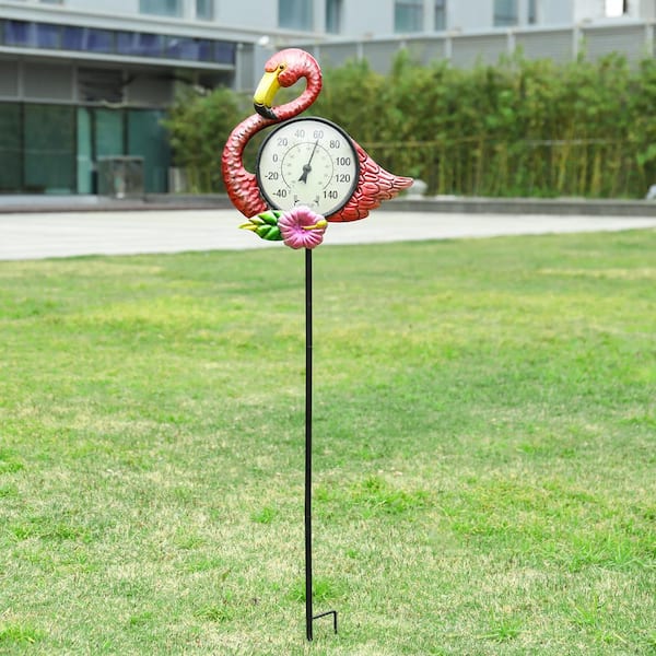 Large Outdoor Thermometer – 380 mm Garden Thermometer Outdoor For Use In  Garden Greenhouse Patio Sun Terrace Shed Allotment Wall Classic Thermometer  Indoor Outside Temperature Gauge (Black and Red) – BigaMart