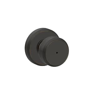 Schlage Bowery Satin Nickel Privacy Bed/Bath Door Knob F40 BWE 619 - The  Home Depot