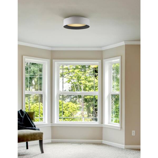 bromi design lynch flush mount ceiling light white