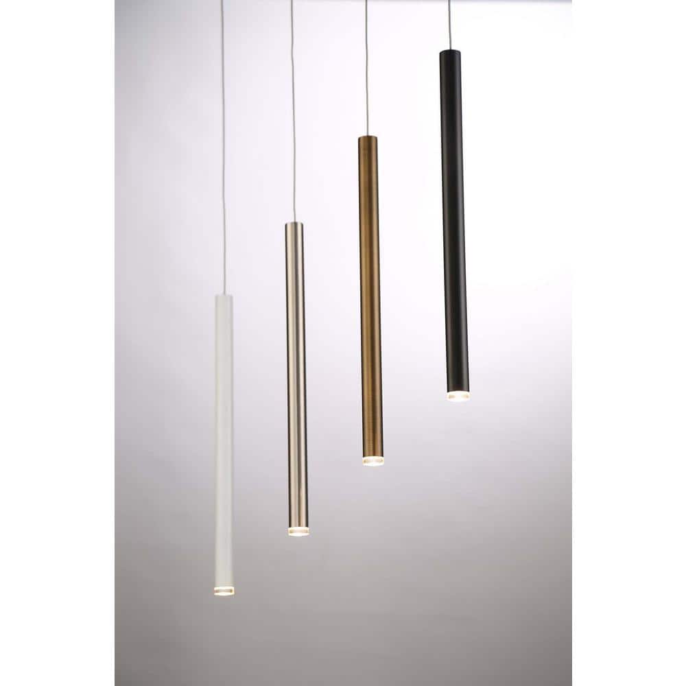 Navada Sleek Black LED Pendant Light with Metal Shade