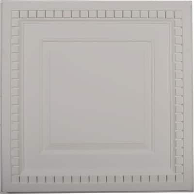 1-5/8 in. x 23-3/4 in. x 23-3/4 in. Polyurethane Dentil Ceiling Tile
