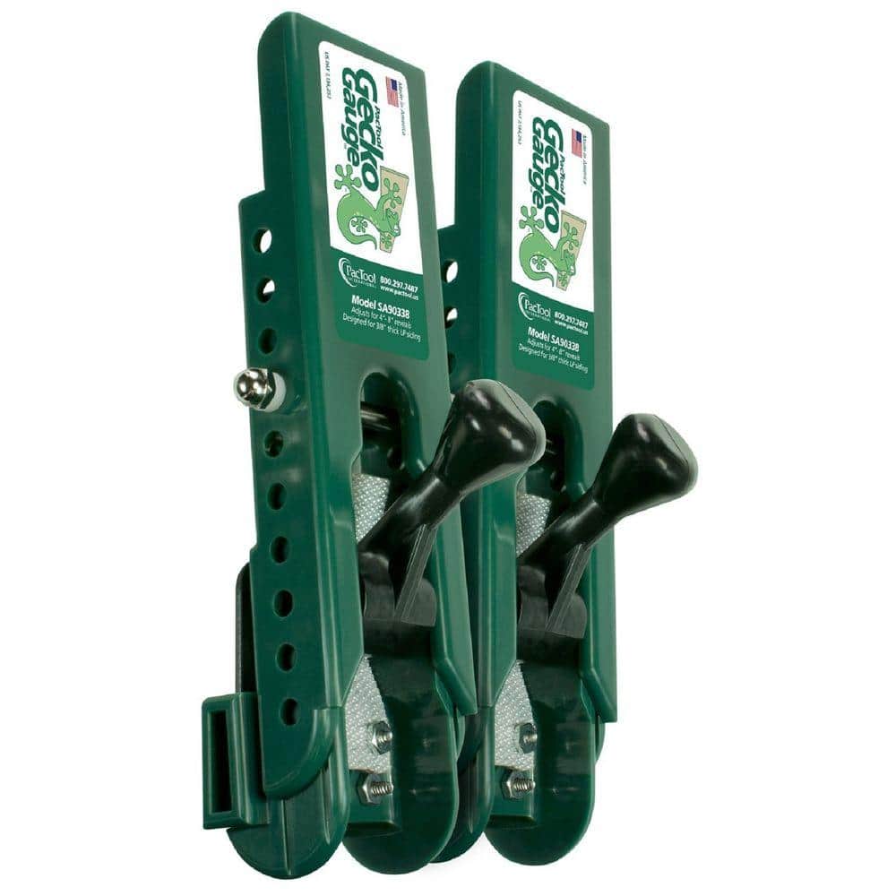 PacTool - SA90338 Gecko Gauge Siding Gauges for 3/8 in. Siding - 1 Set per Package