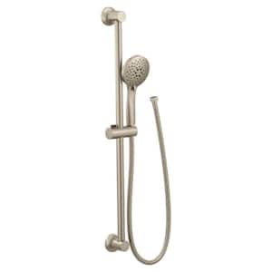 5-Spray 30 in. Eco-Performance Wall Bar with Handheld Shower in Brushed Nickel
