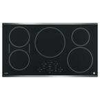 Profile 36 in. Electric Induction Cooktop in Stainless Steel with 5 Elements and Exact Fit