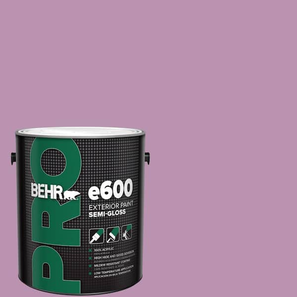 BEHR PRO 1 gal. #HDC-MD-10 Blooming Lilac Semi-Gloss Exterior Paint