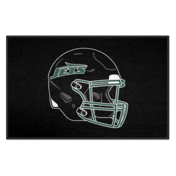 FANMATS New York Jets Black 2 ft. x 3 ft. Starter Mat Area Rug