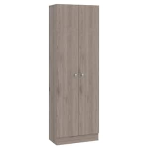 23.6 in. W x 11.8 in. D x 71.1 in. H Gray Freestanding Linen Cabinet with 5 Shelves