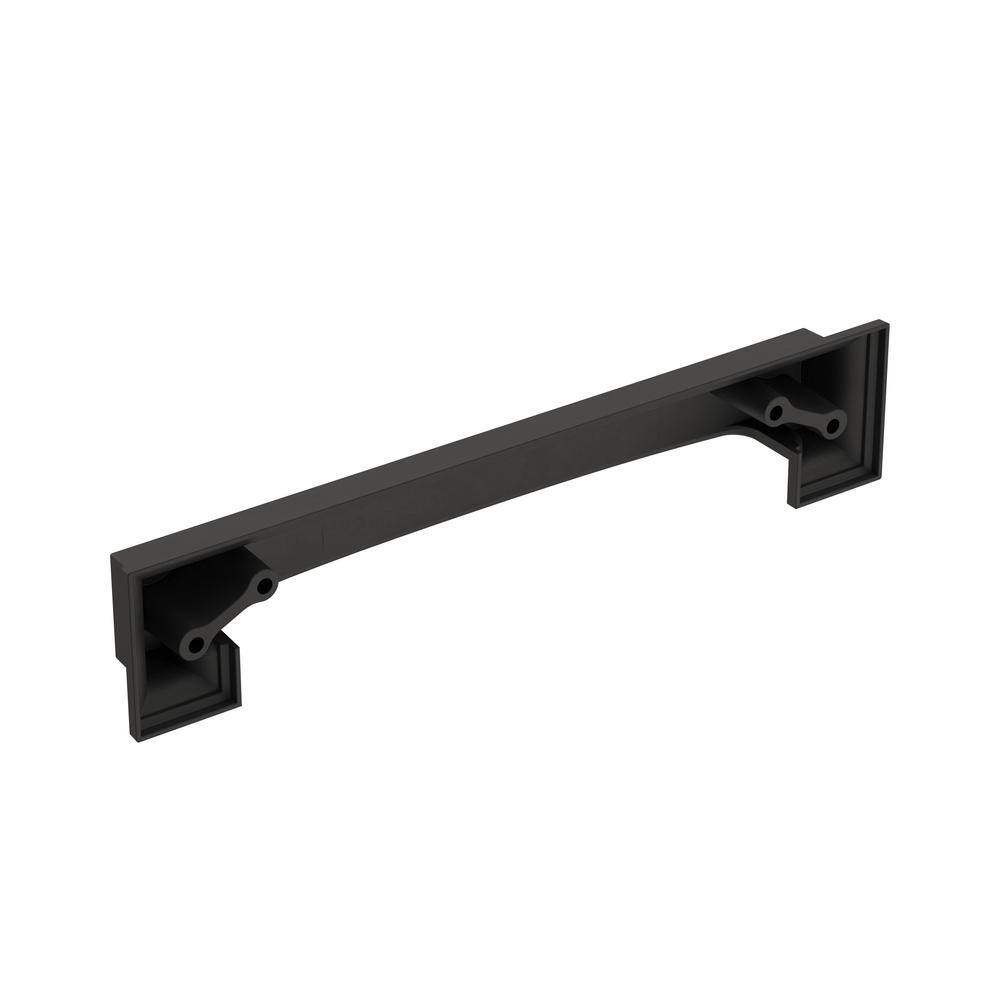 Matte Black Steel Cabinet Cup Pull with Mounting Hardware
