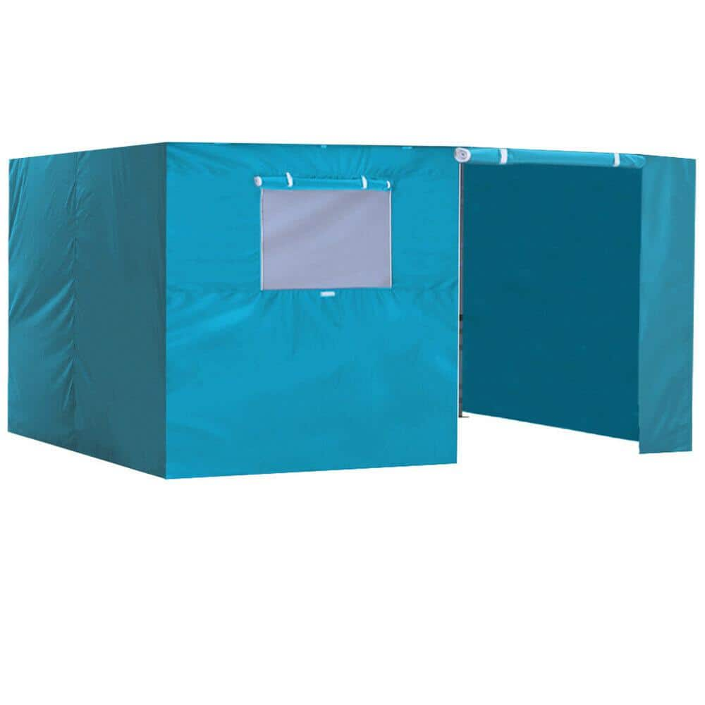 Terracemaster Series 10 ft. x 15 ft. Turquoise Pop-up Canopy Tent with ...