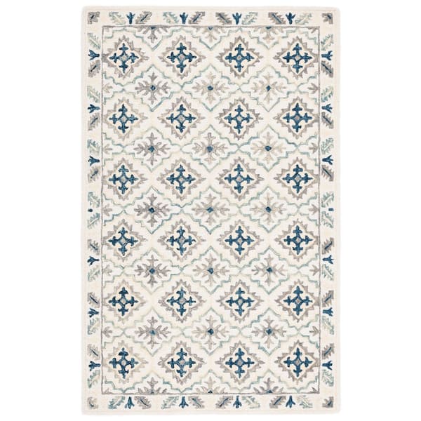 SAFAVIEH Aspen Collection Accent Rug - 3' X 5', Blue & Gold 4 thumbnail image