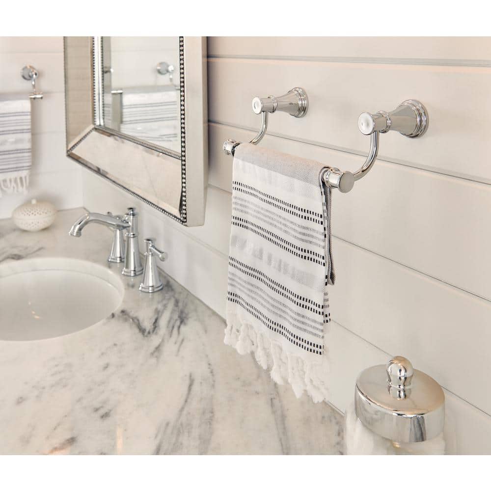 Belfield Polished Nickel Traditional Wall Mounted Towel Bar