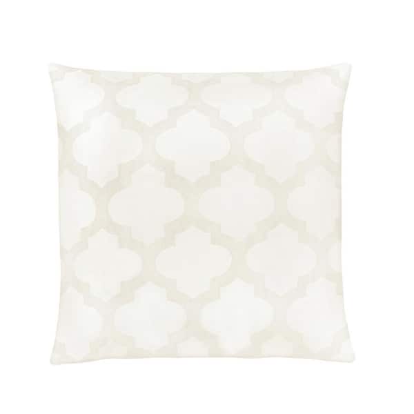 Achim Importing Co Windsor 18 in. x 18 in. Square Throw Pillow - Ivory - 1-Pillow