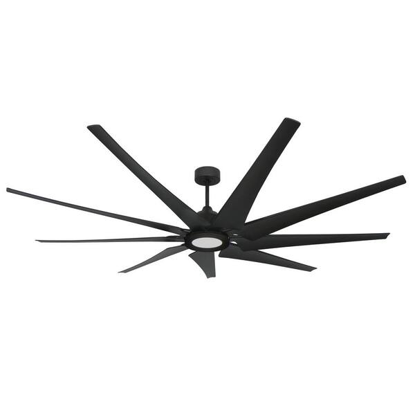 TroposAir Liberator 82 in. LED Indoor/Outdoor Oil Rubbed Bronze Ceiling Fan and Light with Remote Control