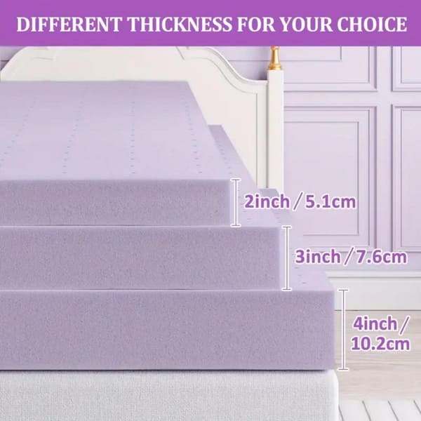 Modern Twin Premium Firm Memory Foam 2 in. Bed-in-a-Box Mattress for Better Sleep