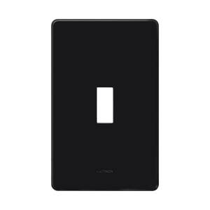 Fassada 1 Gang Toggle-Style Wallplate for Dimmers and Switches, Black