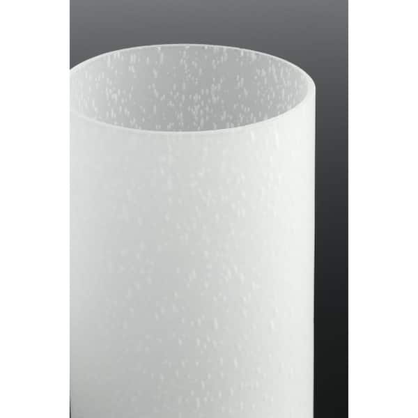 Hawthorne Collection 2-Light Textured Black Etched Seeded Glass Craftsman Outdoor Post Lantern Light