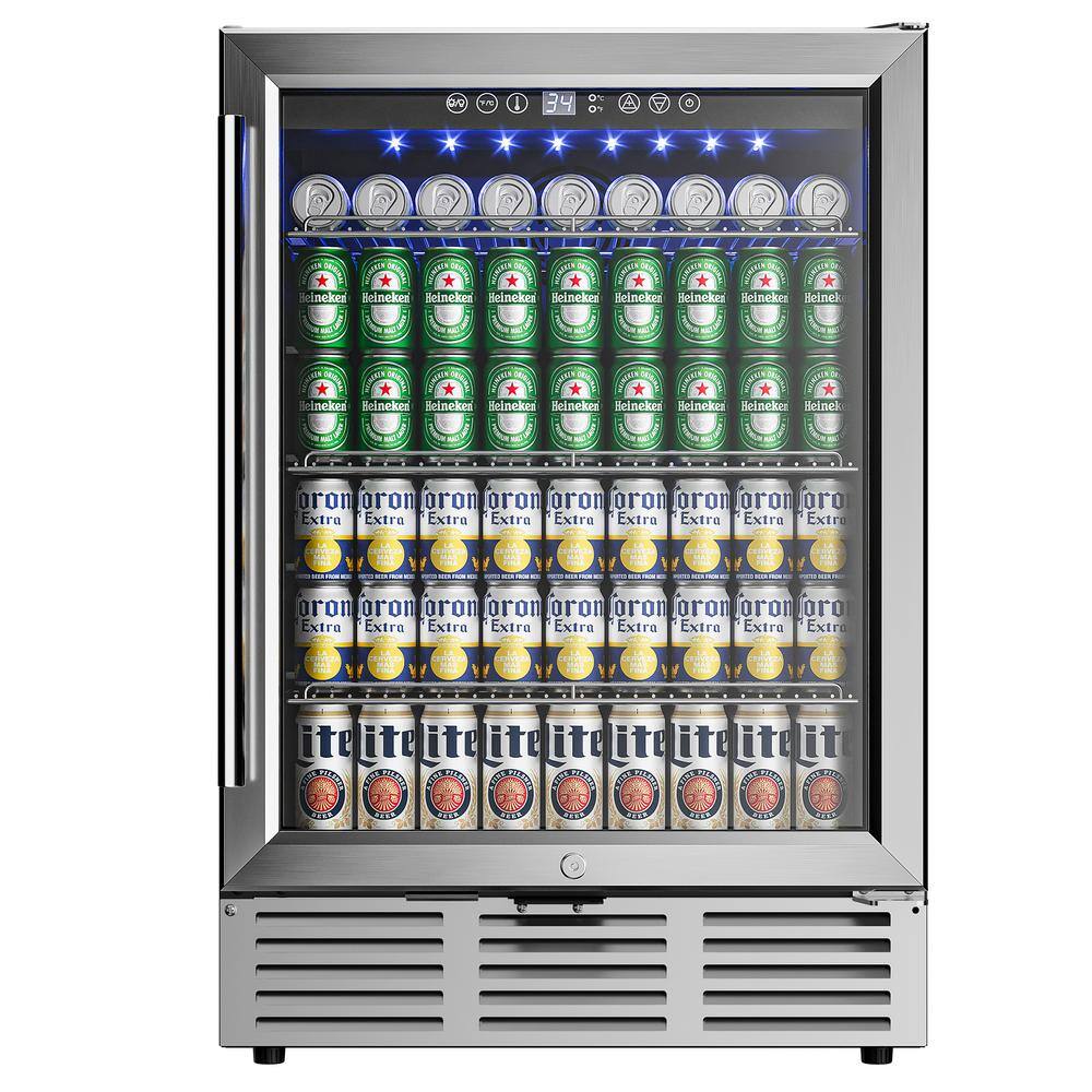 24 in. Single Zone Beverage and Wine Cooler Glass Door BRUCSD53HD