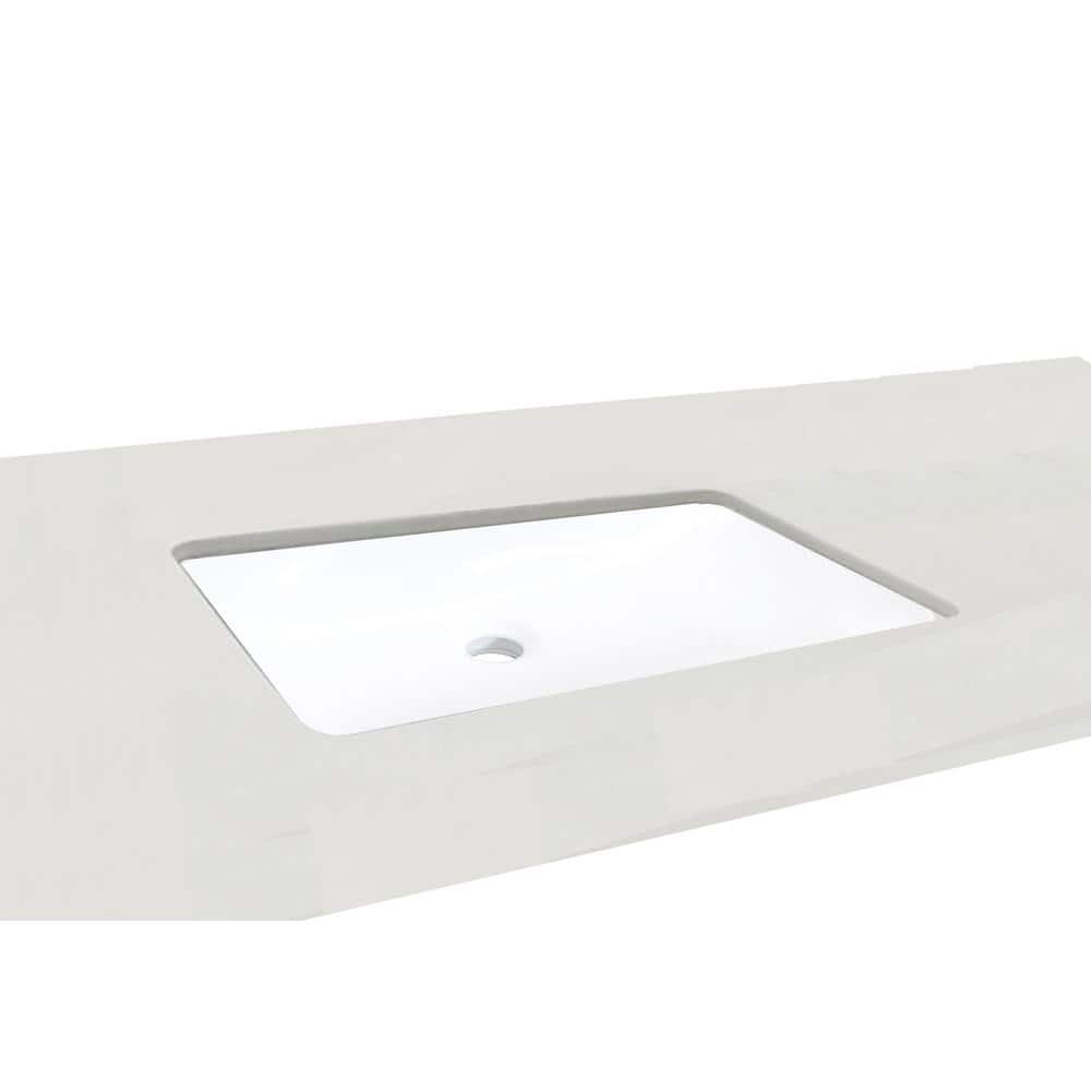 Altair 20'' White Ceramic Rectangular Undermount Vanity Sink