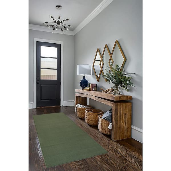 Rubber Solid Green 588 in. W x 26 in. L Stair Runner 106.32 sq. ft.