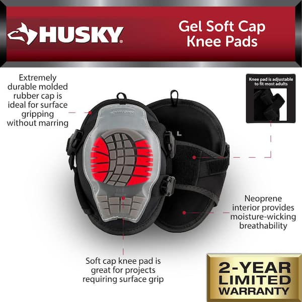 Gel Soft Cap Construction Work Knee Pads (2-Pair)