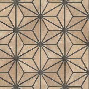Sawnwood Tribeka Hex Brown 8-5/8 in. x 9-7/8 in. Porcelain Floor and Wall Tile (11.5 sq. ft./Case)