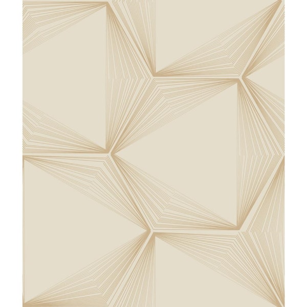York Wallcoverings Sand and Gold Honeycomb Non Woven Preium Peel and Stick Wallpaper Approximate 34.2 sq. ft.