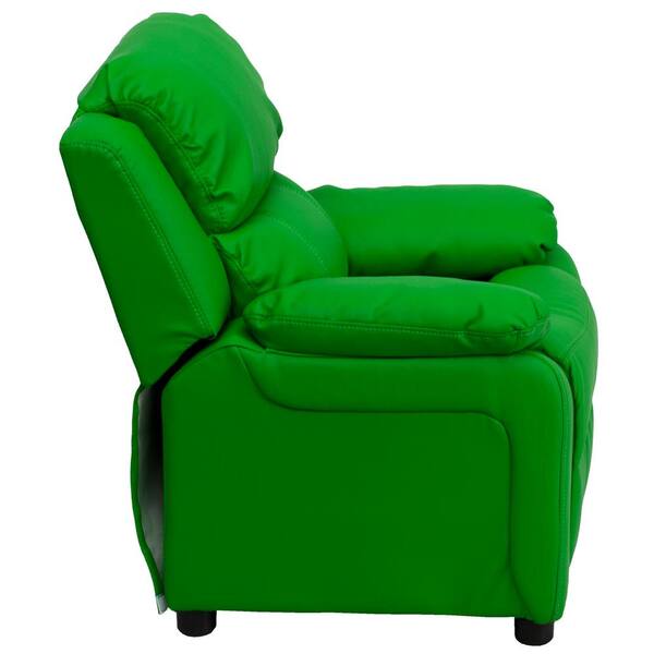 Flash Furniture Deluxe Padded Contemporary Green Vinyl Kids