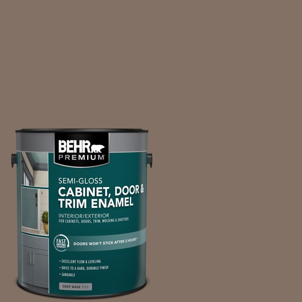 BEHR PREMIUM 1 gal. PPU517 Cardamom Spice SemiGloss Enamel Interior