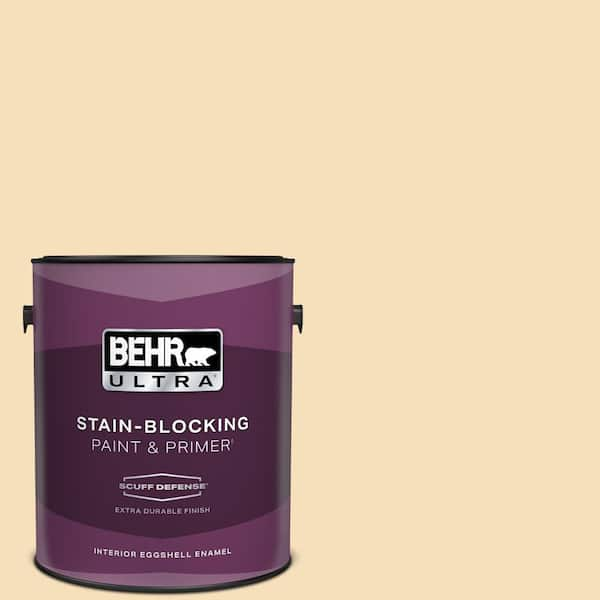 BEHR ULTRA 1 gal. #350E-3 Oklahoma Wheat Extra Durable Eggshell Enamel Interior Paint & Primer