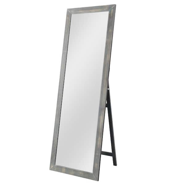Dovelina 64 in. x 21 in. Rustic Rectangle Wood Framed Standing Mirror Floor Full Length Mirror
