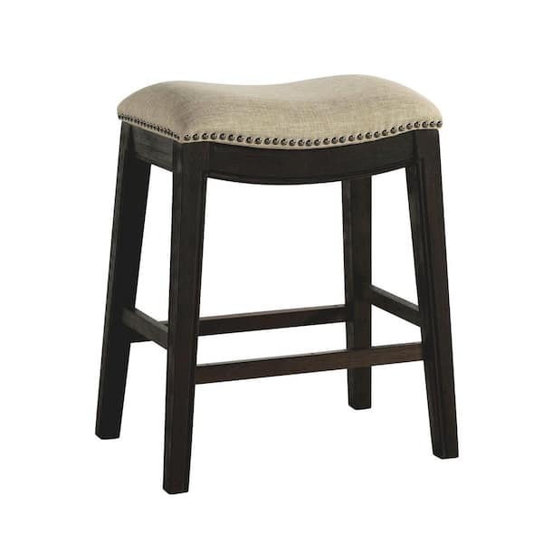 Picket House Furnishings Rooney 24 in. Backless Wood Counter Height Stool in Tan