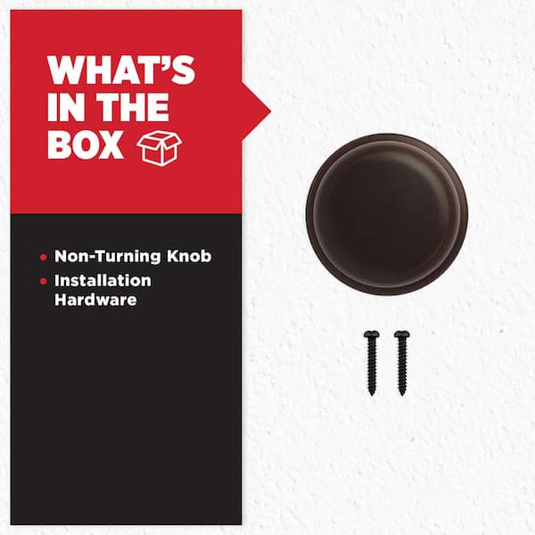 Kwikset Juno Venetian Bronze Half-Dummy Door Knob 788J 11P CP