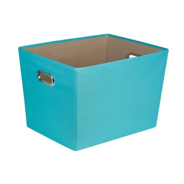 Honey-Can-Do 58 Qt. 18.5 in. x 12.6 in. Large Decorative Storage Bin with Handles