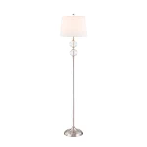 Montgomery 62 in. Clear Glass Traditional Floor Lamp