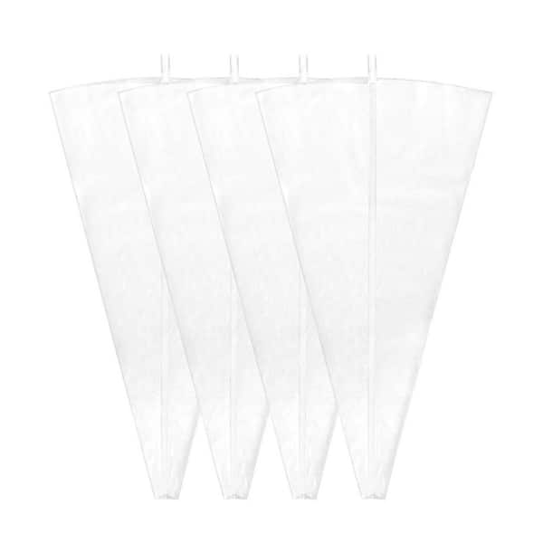 Silicone Extra Large Translucent Piping Bags for Icing and Cake Decorating with Reusable Design 4-Pieces