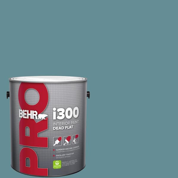 BEHR PRO 1 gal. #S450-5 Oarsman Blue Dead Flat Interior Paint