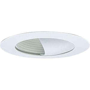 6 in. White Recessed Wall Washer Trim