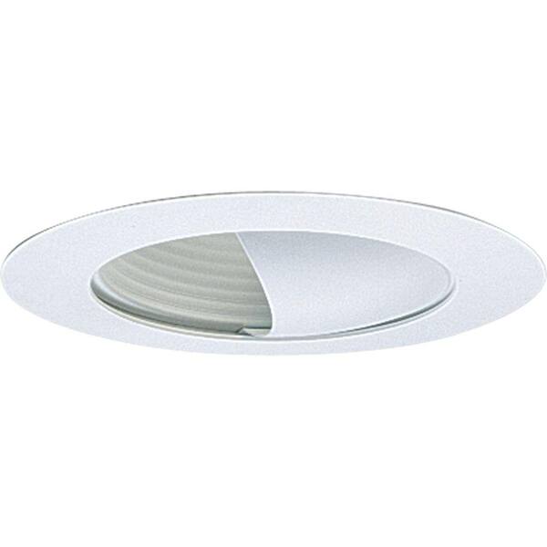 Progress Lighting 6 in. White Recessed Wall Washer Trim