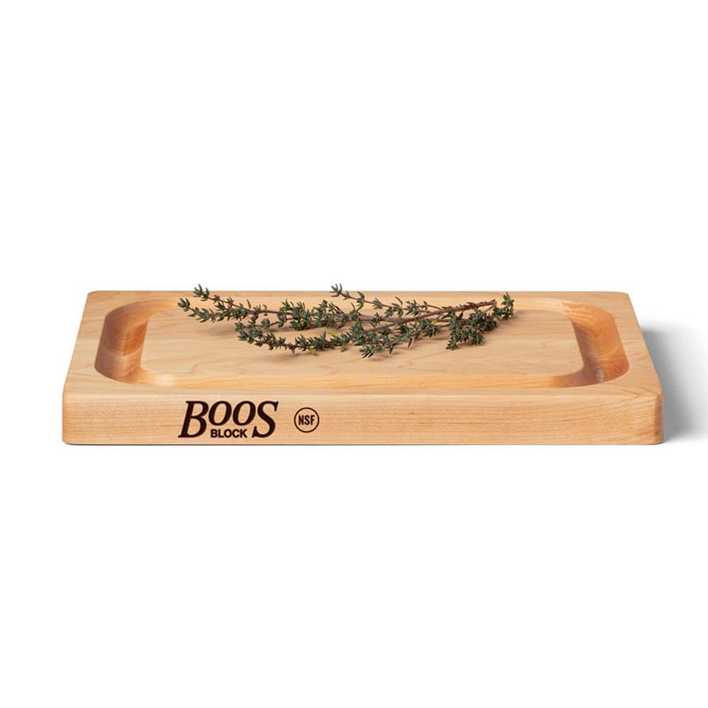 Maple Wood Reversible Cutting Board with Juice Groove