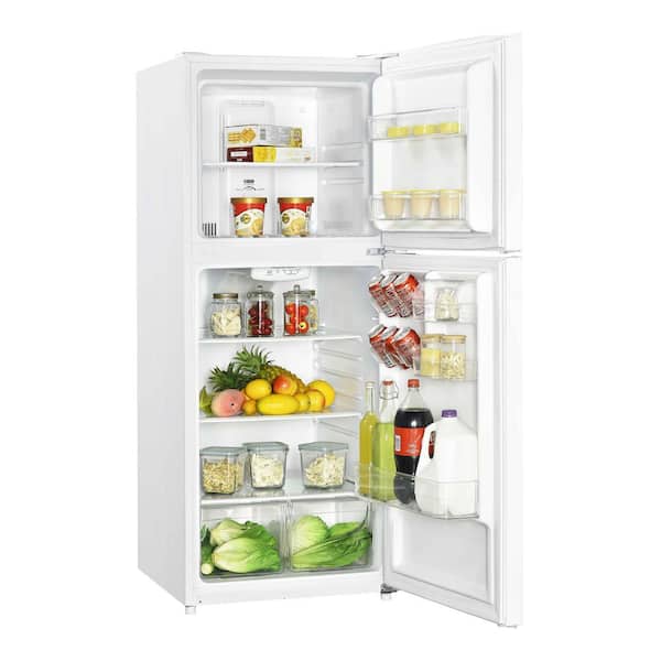 Magic Cool 10.0 cu. ft. Top Freezer Apartment Size Refrigerator In  Stainless Steel MCR10SI - The Home Depot