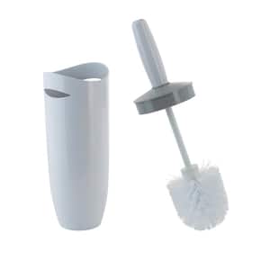 Contour 4 in. Handle ABS Plastic Toilet Brush and Holder in White