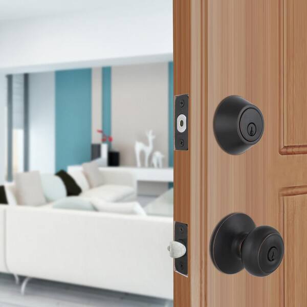 Hartford Aged Bronze Combo Pack with Single Cylinder Deadbolt