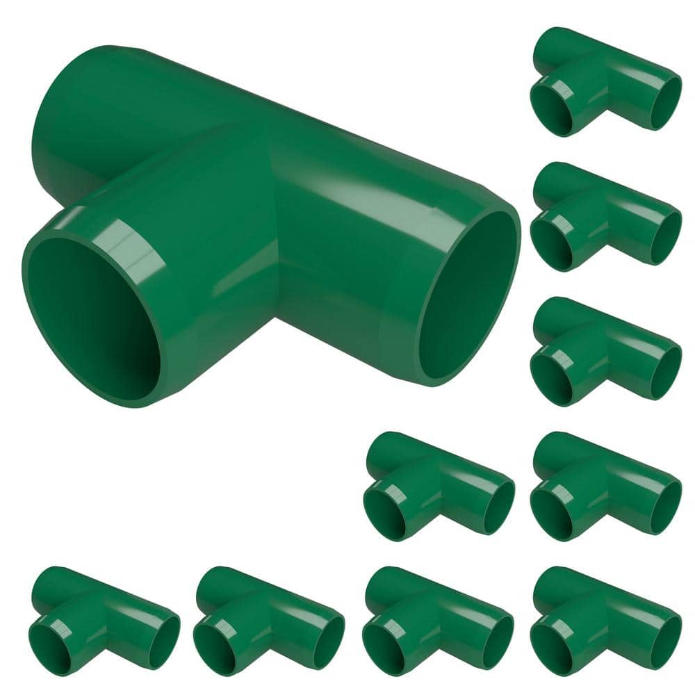 1/2 in. Furniture Grade PVC Tee in Green (10-Pack) price history on PriceWatchPro