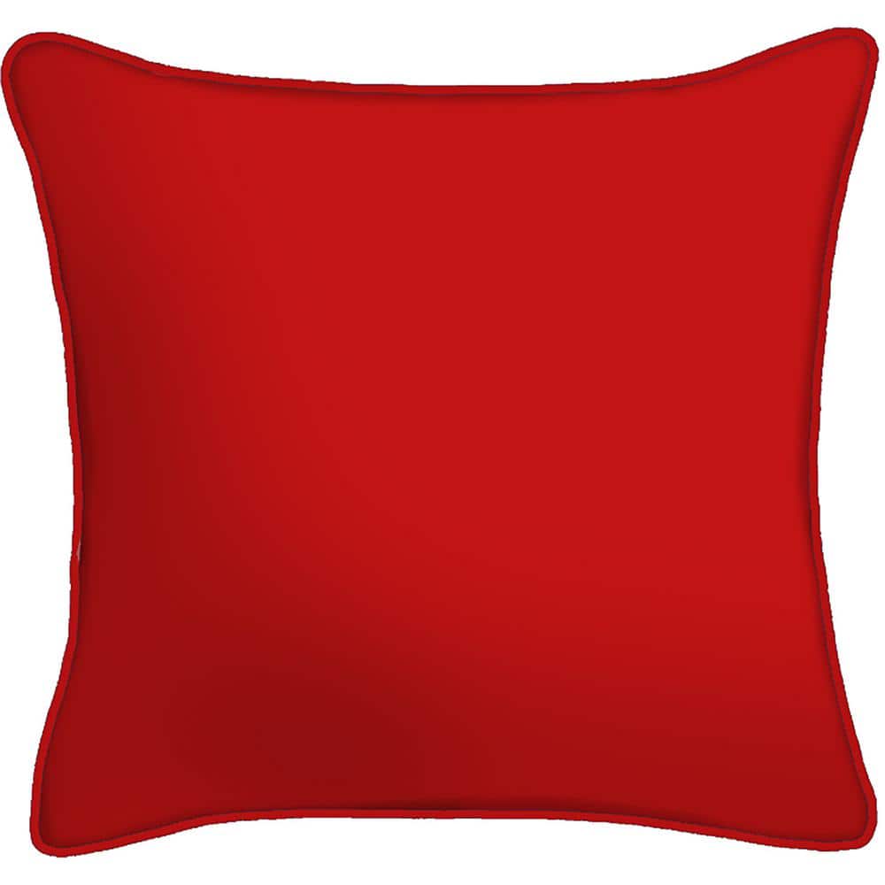 18" x 18" Beige and Red Patriotic Truck Reversible Outdoor Throw Pillow