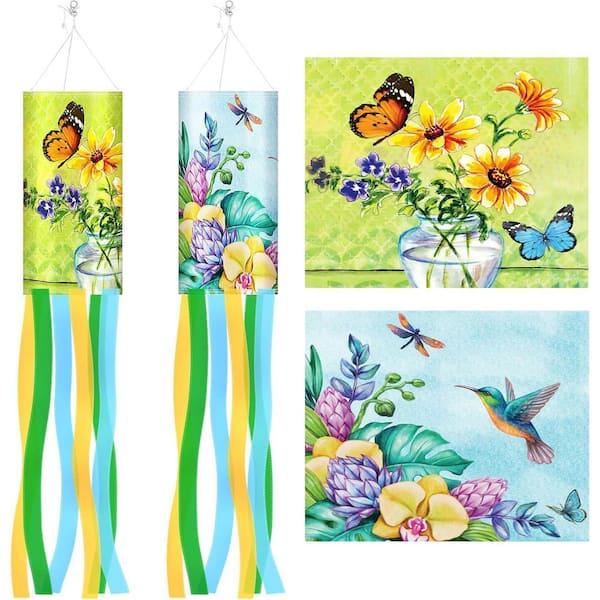 Butterfly Sunflower Wind Socks